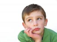 Image of a bored boy.