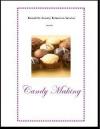 Candy Making recipe booklet cover with photo of various chocolate candies in brown fluted holders